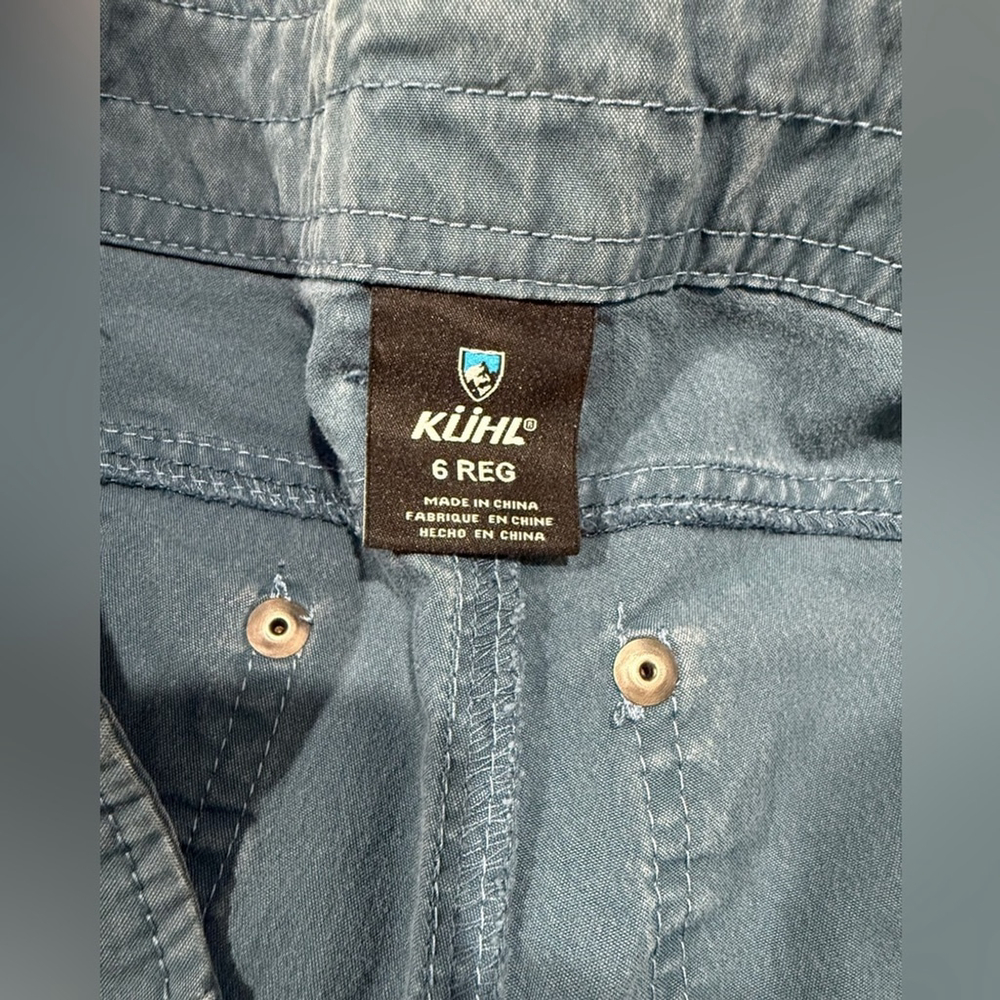 KÜHL Blue Women's Utility Pockets Hiking Cargo Pants Size 6 - Picture 3 of 9